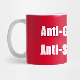 Anti-GENOCIDE ≠ Anti-Semitism - White - Double-sided Mug